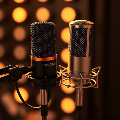 Collection of high-end studio microphones