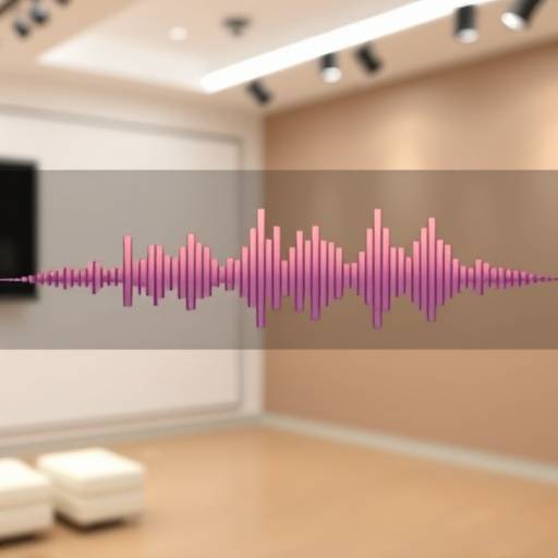 Example of an audio waveform displaying high-quality recording levels